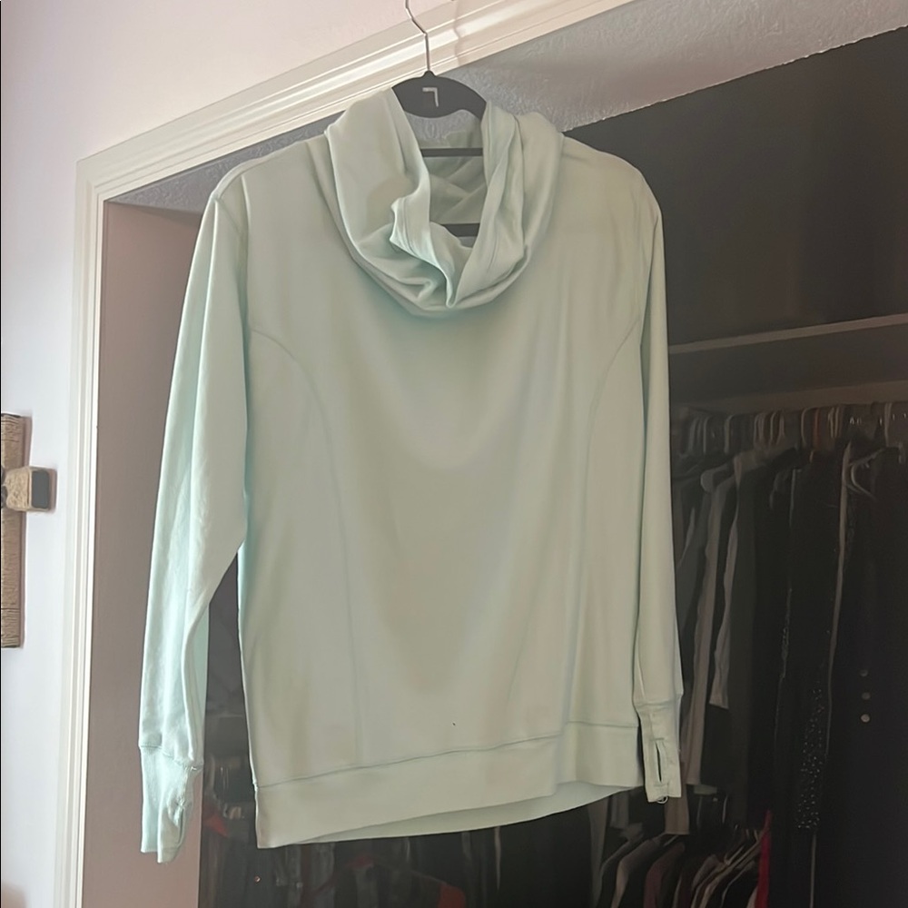 Zella Green Cowl Neck Sweatshirt